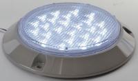 6FDX9 Dome Light, 24 LED, 4 In, Round, Clear