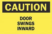 6FF88 Caution Sign, 10 x 14In, BK/YEL, ENG, Text