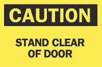 6FG02 Caution Sign, 10 x 14In, BK/YEL, ENG, Text