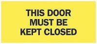 6FG45 Notice Sign, 3-1/2 x 10In, BK/YEL, ENG, Text
