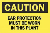 6FG55 Caution Sign, 10 x 14In, BK/YEL, ENG, Text