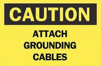 6FG98 Caution Sign, 7 x 10In, BK/YEL, ENG, Text