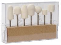 6FGH3 Felt Bob Set, Med, 1/8 Shank, Pcs 7