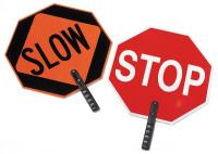 6FGK0 Paddle Sign, Stop/Slow, 18 In. H