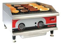 6FGN8 Gas CharRock Charbroiler, 2 Burner, L 36