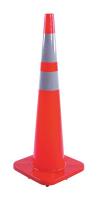 6FGZ6 Traffic Cone, 36In, Fluorescent Red/Orange