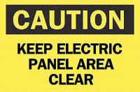 6FH12 Caution Sign, 10 x 14In, BK/YEL, ENG, Text