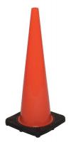 6FHC1 Traffic Cone, 36In, Fluorescent Red/Orange