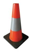 6FHC2 Traffic Cone, 18In, Fluorescent Red/Orange