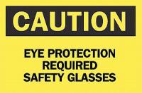 6FJ07 Caution Sign, 10 x 14In, BK/YEL, ENG, Text
