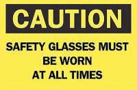 6FJ11 Caution Sign, 7 x 10In, BK/YEL, ENG, Text