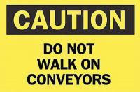 6FJ85 Caution Sign, 7 x 10In, BK/YEL, ENG, Text