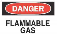 6FK49 Danger Sign, 7 x 10In, R and BK/WHT, ENG