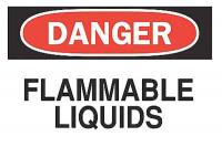 6FK52 Danger Sign, 7 x 10In, R and BK/WHT, ENG