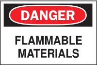 6FK54 Danger Sign, 7 x 10In, R and BK/WHT, ENG