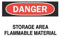 6FK65 Danger Sign, 7 x 10In, R and BK/WHT, ENG