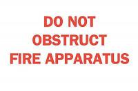 6FK82 Do Not Obstruct Fire Sign, 10 x 14In, ENG