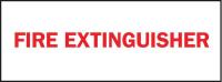 6FL08 Fire Extinguisher Sign, 3-1/2 x 10In, FEXT