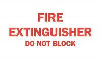 6FL13 Fire Extinguisher Sign, 10 x 14In, R/WHT