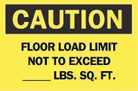 6FN15 Caution Sign, 10 x 14In, BK/YEL, ENG, Text