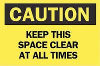 6FN22 Caution Sign, 7 x 10In, BK/YEL, ENG, Text