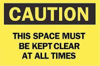 6FN24 Caution Sign, 7 x 10In, BK/YEL, ENG, Text