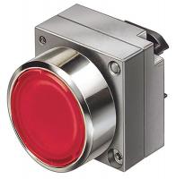 6FNL6 Pushbutton, Ill, 22mm, Flat, Red, Metal