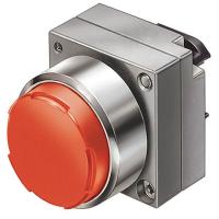 6FNN1 Pushbutton, Ill, 22mm, Raised, Red, Metal