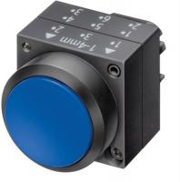 6FNV0 Pushbutton, Non-Ill, Maint, Flat, 22mm, PL, BL