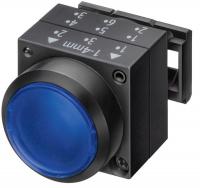 6FNV4 Pushbutton, Non-Ill, 22mm, Maint, PL, Blue