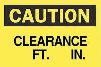6FP25 Caution Sign, 7 x 10In, BK/YEL, ENG, Text