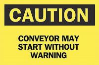 6FP27 Caution Sign, 7 x 10In, BK/YEL, ENG, Text