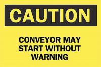 6FP28 Caution Sign, 10 x 14In, BK/YEL, ENG, Text