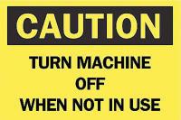 6FP97 Caution Sign, 7 x 10In, BK/YEL, ENG, Text