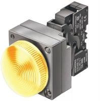 6FPA1 Pilot Lt Complete, LED, 24V, 22mm, Metal, Ylw