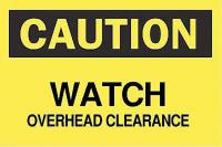 6FR02 Caution Sign, 7 x 10In, BK/YEL, ENG, Text