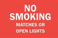 6FV96 No Smoking Sign, 7 x 10In, WHT/R, ENG, Text