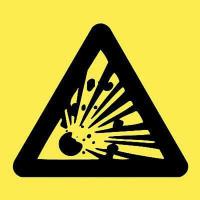 6FW38 Caution Sign, 10 x 10In, BK/YEL, SYM, SURF