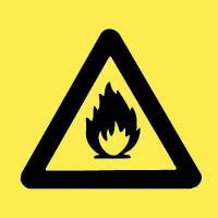 6FW44 Caution Sign, 10 x 10In, BK/YEL, SYM, SURF