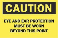 6FW70 Caution Sign, 10 x 14In, BK/YEL, ENG, Text