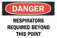 6FW93 Danger Sign, 10 x 14In, R and BK/WHT, ENG