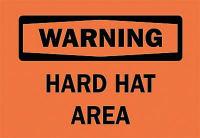 6FX18 Warning Sign, 10 x 14In, BK/ORN, ENG, Text