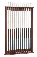 6FZR2 Cue Wall Rack, 6x11x56 In., Mahogany