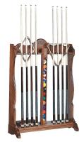 6FZR4 Cue Floor Rack, 10x15x46 In., Chestnut