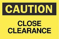 6G478 Caution Sign, 10 x 14In, BK/YEL, ENG, Text