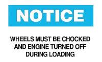 6G502 Notice Sign, 14 x 20In, BL and BK/WHT, ENG