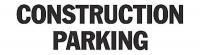 6G572 Parking Sign, 18 x 24In, BK/WHT, Text