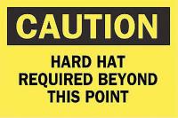6G608 Caution Sign, 18 x 24In, BK/YEL, ENG, Text