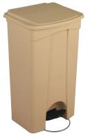 6GAK1 Step On Container, Square, Tall, 23 G, Beige