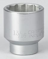 6GAR9 Socket, 3/4 Dr, 12 Pt, 1-13/16 In, Chrome